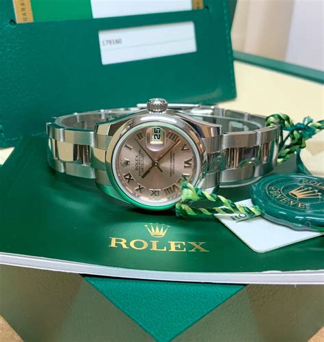 Vendesi Rolex Datejust 179160 pink Roman 3 row oyster